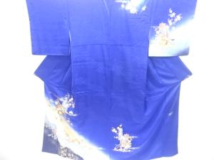 絞り御所車に菊・梅模様訪問着